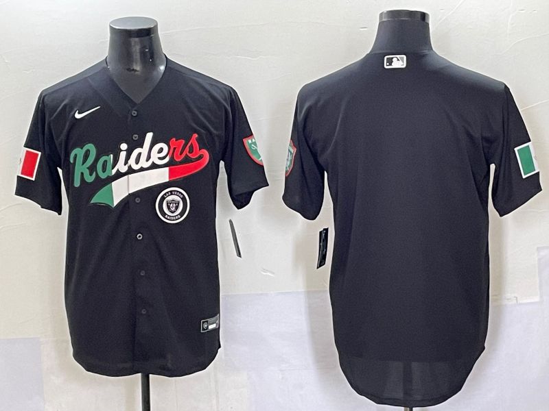 Men 2025 Oakland Raiders Blank Black Joint Name Nike Limited NFL Jersey style 7033->oakland raiders->NFL Jersey